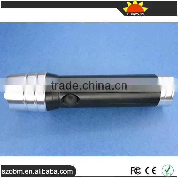 12 Led Flashlight Torch With Compass,3xAAA Battery Aluminum Alloy Led Flashlight photo-2
