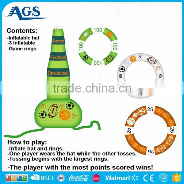 Amusing Animal and Ring Game Play Inflatable Toy photo-4
