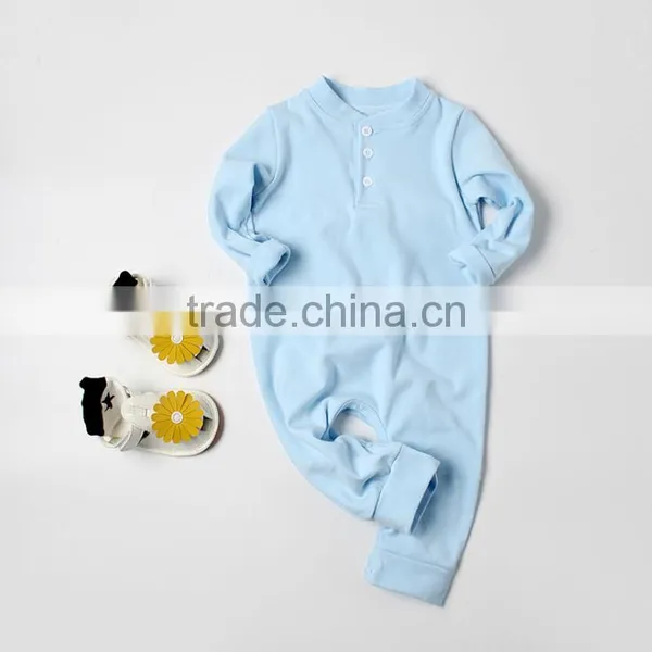 Wholesale Skin Friendly Blank Clothes Baby Girl Sleepwear Romper photo-3