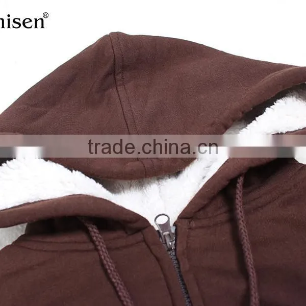 New Style Casual Custom Logo 100 Polyester Women Hooded Jacket photo-3