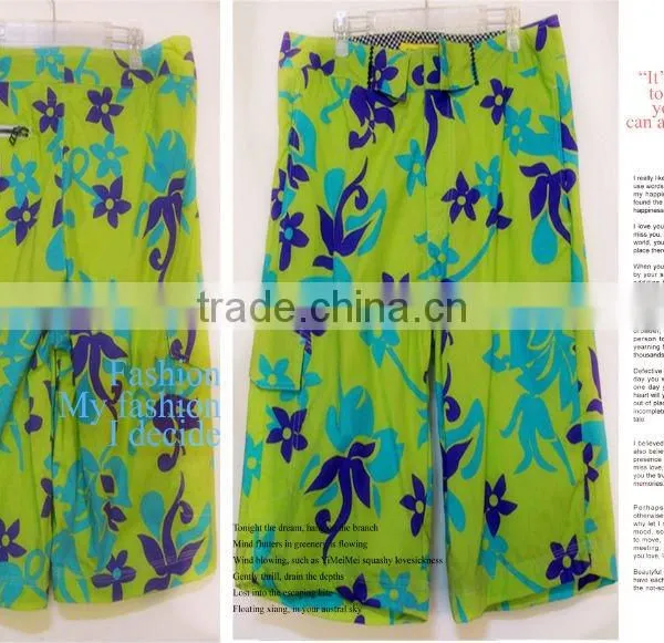 2012 Men Green Beach Shorts