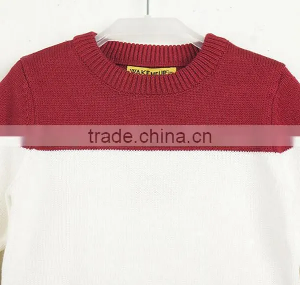 Hot Sale Hand Knitted Wool Kids Sweaters With Ribbing Neck Cotton Sweater Outwear For Children photo-2