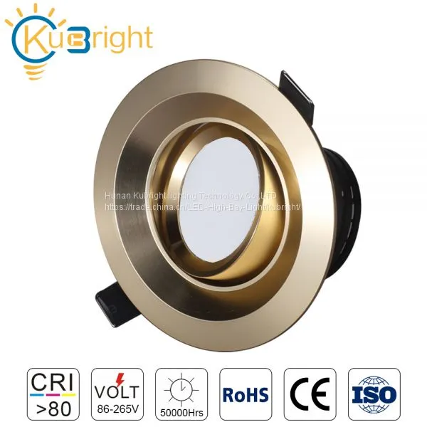 10В KB-DL008 Золотая коммерческая светильник вниз с LED C0B