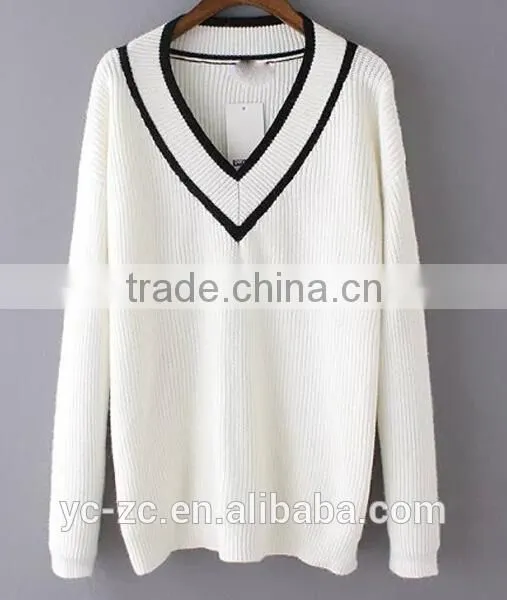 Knitted Sweater Wool Sweater Design for Girl photo-2