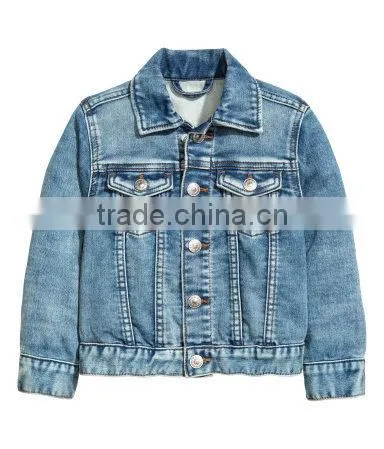 New Fashion Design Boys Blue Jean Jackets Stylish Kids Denim Coats photo-4