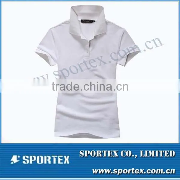 100% Cotton Women's Polo Shirt / Short Sleeve Cotton Polo Shirt for Women/ Golf Shirt for Ladies