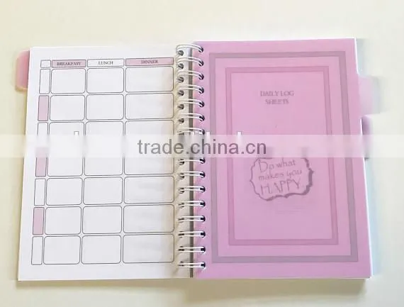 Cheap Spiral Paper Cover Planner With PP Index Page photo-4