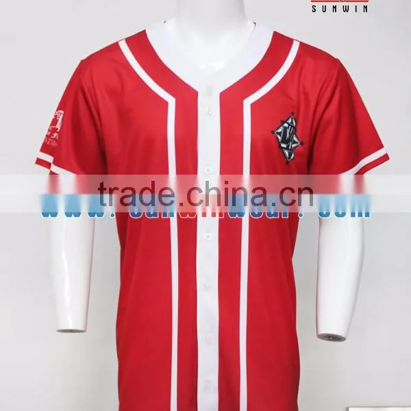 2017 Latest Design Mens Great Solid Wholesale Blank Baseball Jerseys Tees Tops Shirts photo-6