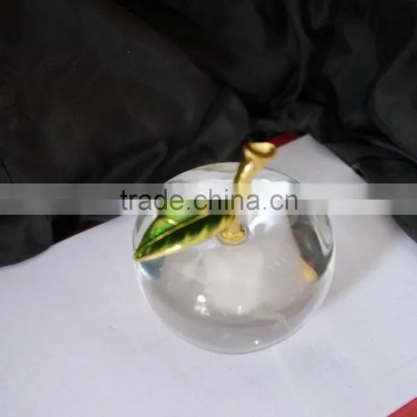 High Quality Quality Crystal Clear Colour Apple Model for Wedding Gift photo-4