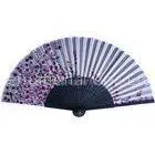 Sakura Printed Japanese Hand Held Fans With Bamboo Ribs for Holiday Parties