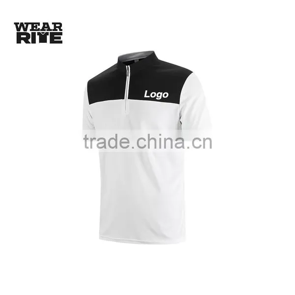 Fashion Stand up Collar Short Sleeve Dry Fit T-shirt photo-2