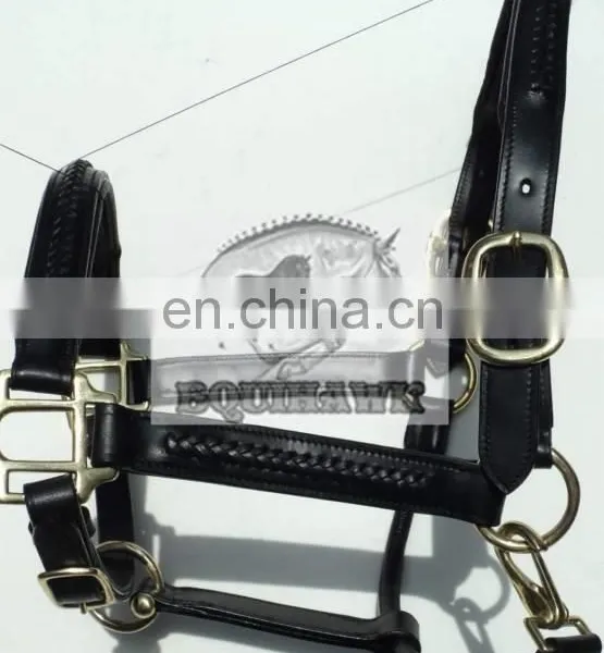 Drum Dyed Leather Halter MVE - 1082