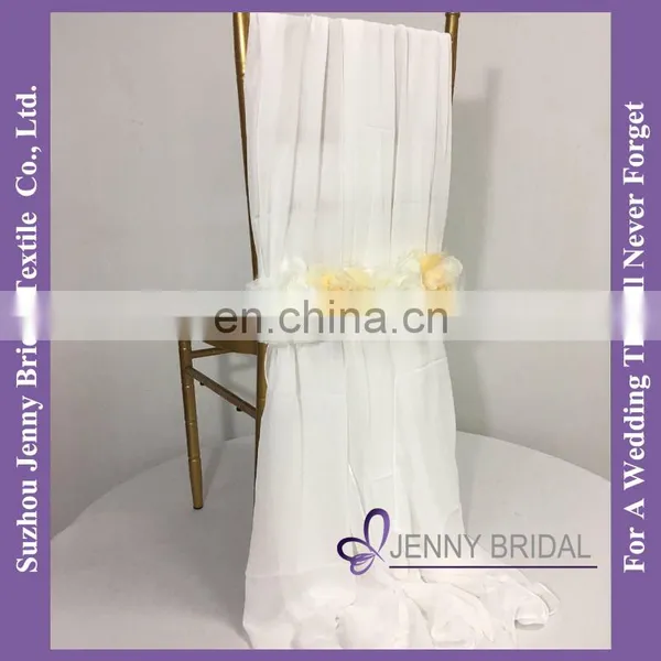 C454A Dining Chair Covers Wedding Decoration Chiffon Material to Make Chair Covers photo-3