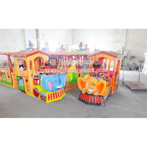 Zhongshan Amusement Theme Park Equipment Electric Train Rail Train Zooland Elephant Outdoor Playground, Kiddie Rides photo-2