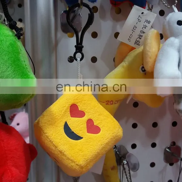 6cm Plush Emoji Dice Keychain photo-4