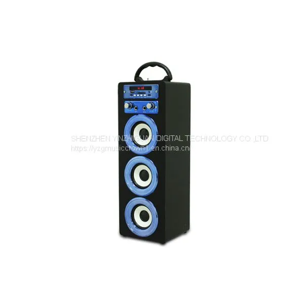 Wooden Portable Bluetooth Speaker With Karaoke and FM Function photo-2