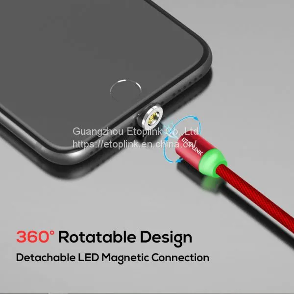 1M Magnetic Charge Cable , Micro USB Cable For IPhone XR XS Max X Magnet Charger USB Type C Cable LED Charging Wire Cord photo-5