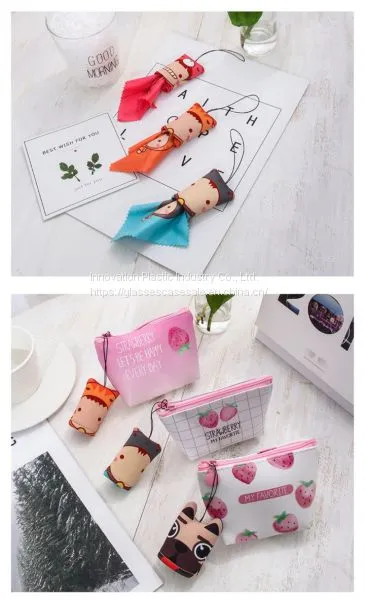 Microfiber Glasses Cloth With Cartoon Decoration, Personalized and Creative Eyewear Cloth photo-5