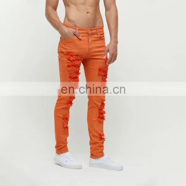 DiZNEW Wholesale Tie Dye Jeans Men Straight Loose Jeans Bleached Denim Jeans for Men photo-4