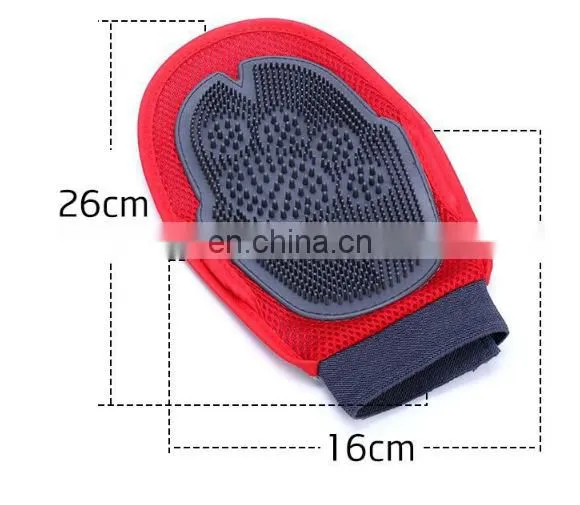 Hot Selling Pet Cleaning Tools Grooming Brush Bathing Gloves Brush Dog Massage Brush Gloves photo-4