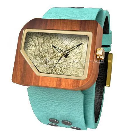 Wholesale Men's Wooden Watch Quartz Wood Analog Date Natural Wood Watches photo-2