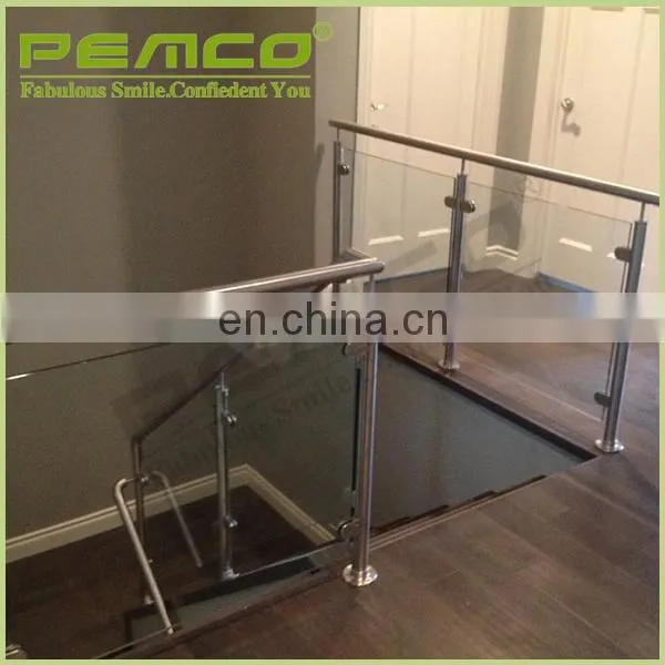 Best Handrail Project Manufacturer Customized Indoor/Outdoor Terrace Stainless Steel Glass Balcony Railing Designs photo-4
