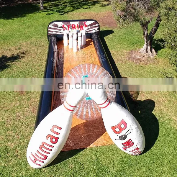 Inflatable Human Bowling Pins Set Inflatable Snow Bowling Ball Body Zorb Bumper Ball Game photo-4
