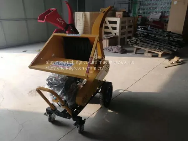 Commercial Wood Shredder With Hydrualic Feeding System Electric Wood Chipper Shredder