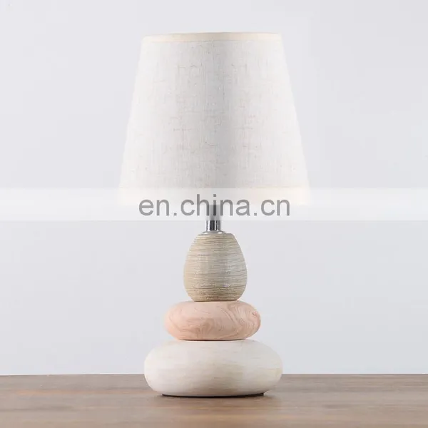 New Design of Stone Ceramic Table Lamp for Bedroom and Indoor Room photo-4
