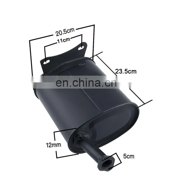BS390 Gasoline Generator 5kw 6.5KW 7KW Muffler With Bender 188F190F 192F Generator Silencer Gaskets photo-3