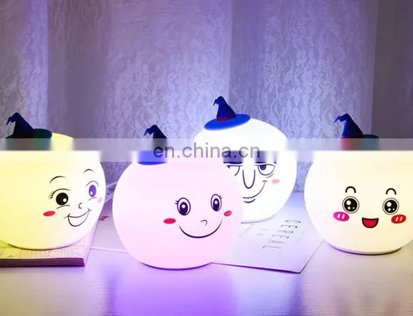 Baby Night Lights Led Lamp Style Halloween Soft Silicone Night Light photo-5