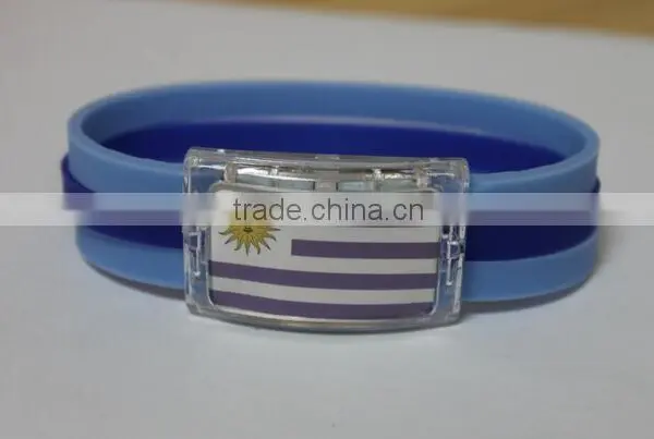 New Fashion Men Punk Charm Bracelet Silicone Bangle Sports Casual Wristband Birthday Gift photo-3