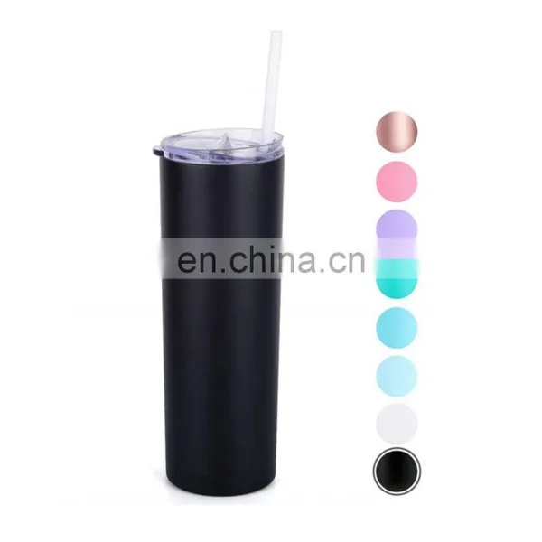 Sublimation Coated Blank 20oz Stainless Steel Tumbler,Double Wall Vacuum Insulated Straight Cup/ photo-5