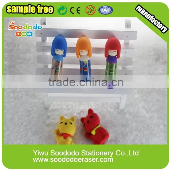 Japanese Baby Shaped Erasers For Promotional Various Stationery Kids Children Toy photo-2