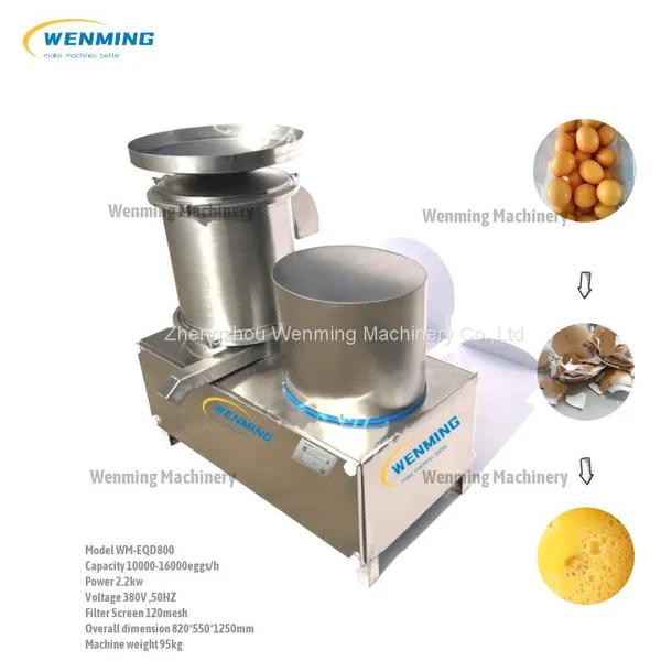 Automatic Egg Cracker Machine Egg Shells& Liquid Separator Machine / Egg Cracking Machine / Egg Breaking Separating Machine Price photo-3