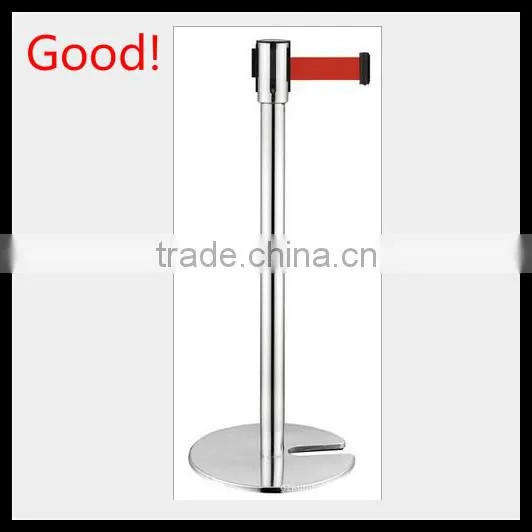 Silver Stainless Steels Crowd Control Barrier-Retractable Belt Barrier-queue Rope Barrier photo-3