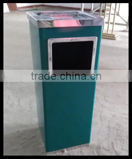 Waste Bin Container Price/Outdoor Metal Litter Bin/Dustbin/Garbage Trash Bin photo-4