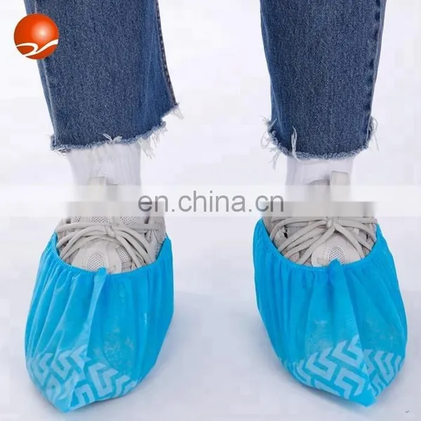 42*19cm Blue Disposable Boot Shoe Covers Slip Resistant photo-2