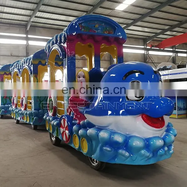 Factory Train Shopping Mall Center Indoor Outdoor Playground Amusement Park Trackless Train Rides photo-5