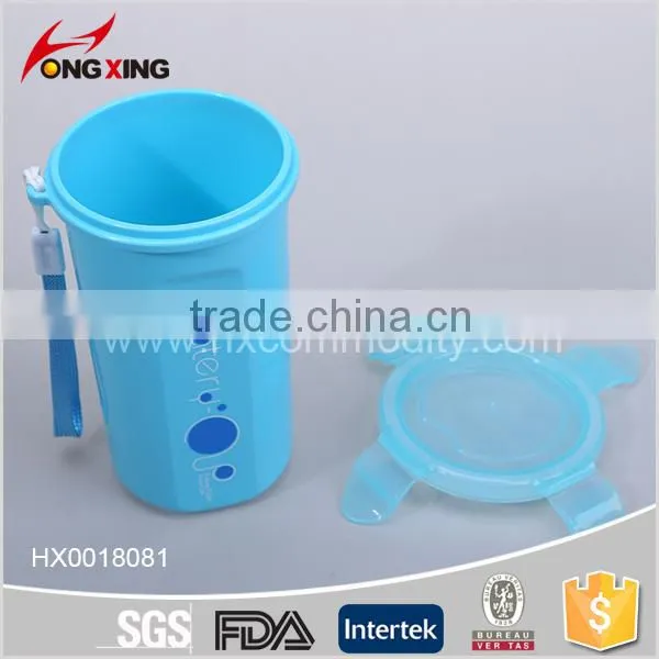 400ml 4 Side Lockable Portable Plastic Water Cup photo-3