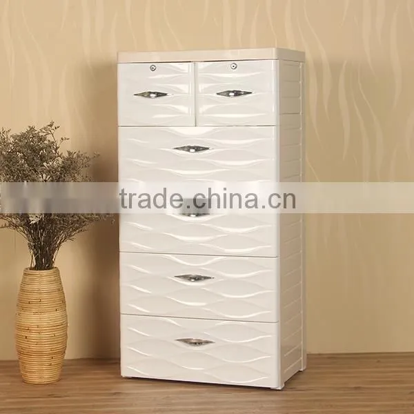 Whosesale Fashion 4-ALYER Plastic Clother Storage Drawer With Two Locks photo-3