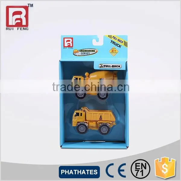 2 In 1Pull-back Construction Trucks Playset photo-3