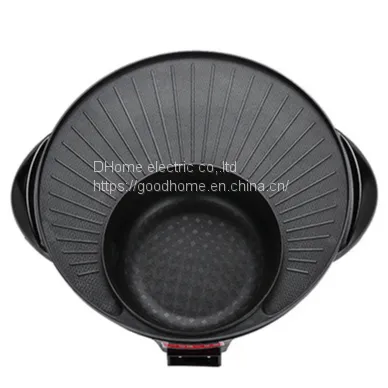 Barbecue Machine/non Stick Pot Barbecue Electric Grill Plate/electric Hot Pot Rinse and Grill Integrated Pot（Wechat:13510231336） photo-2