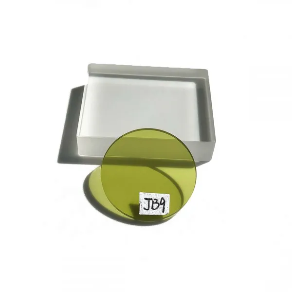 Custom Selection of Absorption Optical Glass JB9 Gold Glass Yellow Glass