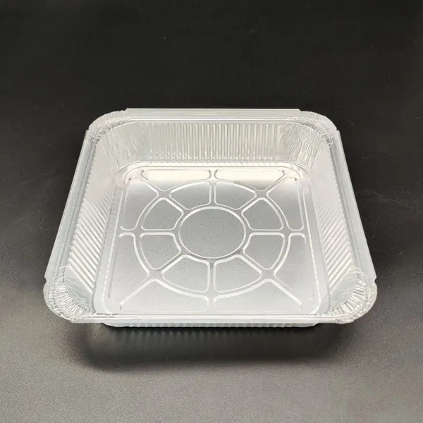 Longstar High Quality Square Aluminum Foil Grill Pan for Baking Roasting Cooking and Catering Use photo-2