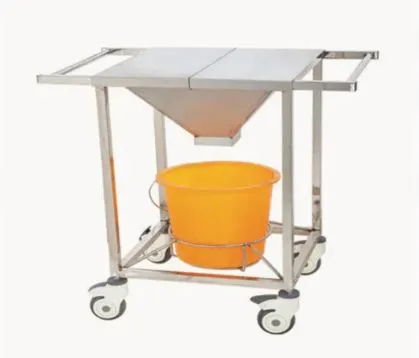 Stainless Steel Medical Trolley Delivery Hospital Operation Trolley photo-3