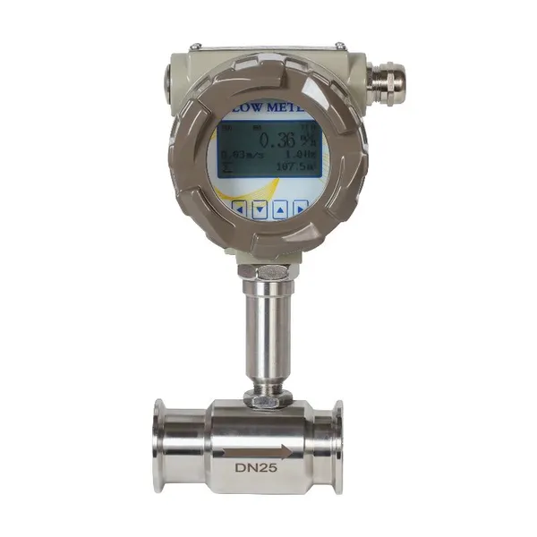 Digital Tri-Clamp Stainless Steel 304/316L Liquid Turbine Flow Meter photo-2