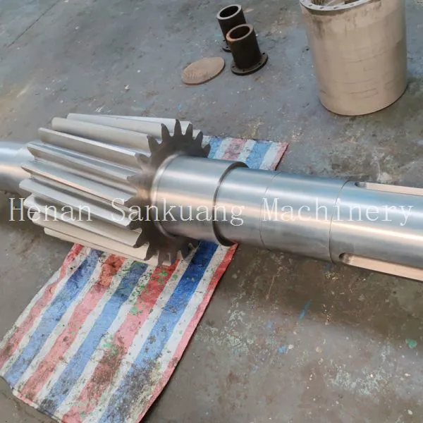 CNC Machined Worm Gear Shaft Bevel Pinion Shaft Module 1-6 Pitch Accuracy DIN 6 Standard photo-3