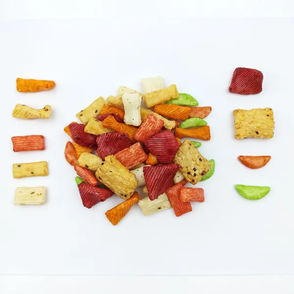 Crunchy Assorted Japanese Style Rice Cracker Mix Multiple Shapes and Colors for Wholesale Snack Distributors photo-2