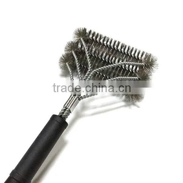 2016 New Revolution BBQ Grill Brush 3sided Barbecue Grill Cleaning Brush Oven Barbecue Grill Cleaner photo-4